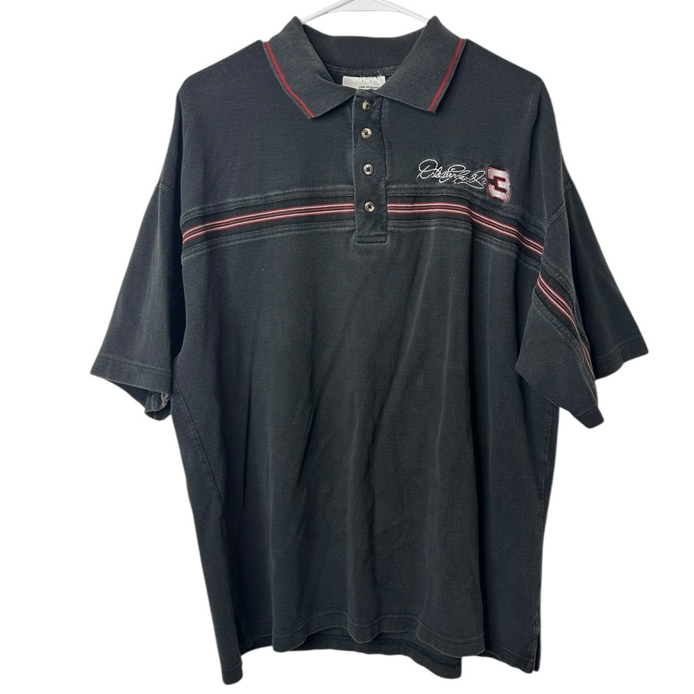 Competitors View “Dale Earnhardt #3” Black Polo w/ Stripe – Men’s Large – NASCAR